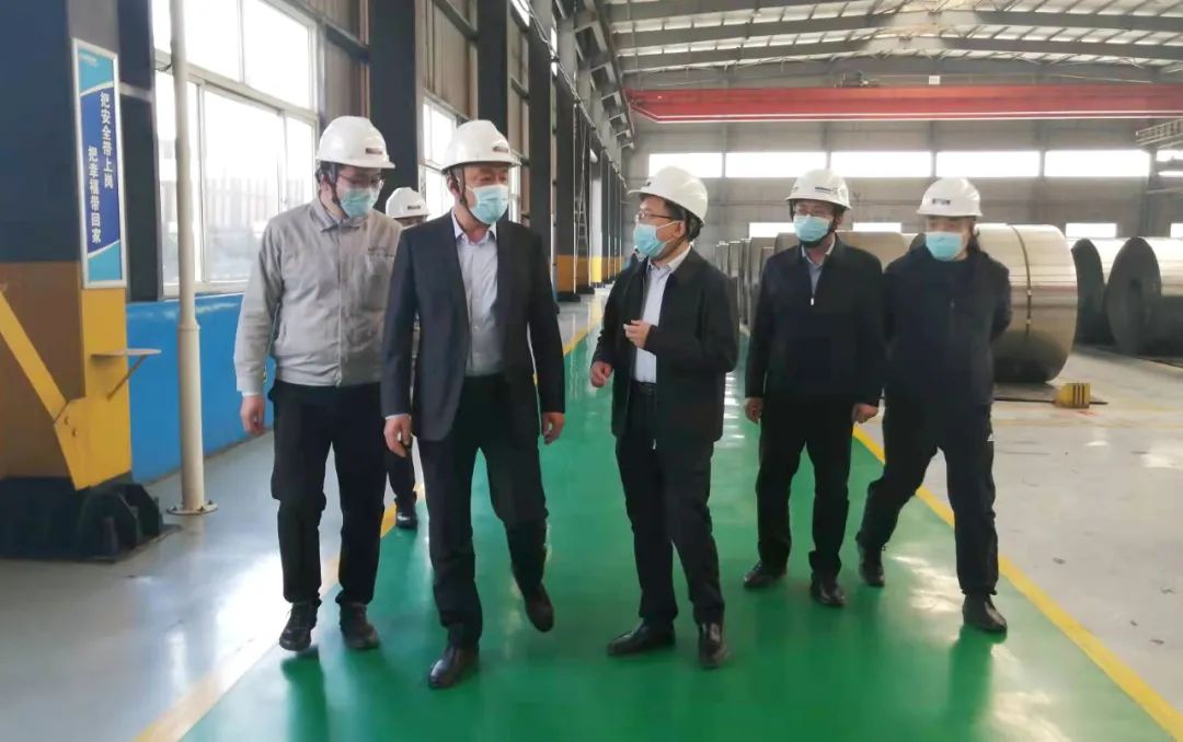 博興縣委常委、宣傳部部長、副縣長孫希軍一行到匯鑫集團視察企業(yè)復工復產
